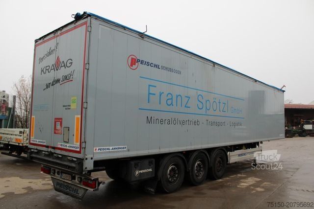 Odprta polprikolica s ponjavo PEISCHL 3 ESPOS - Schubboden 92 m³ Nr.: 752