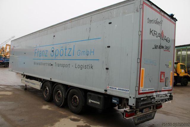 Odprta polprikolica s ponjavo PEISCHL 3 ESPOS - Schubboden 92 m³ Nr.: 752