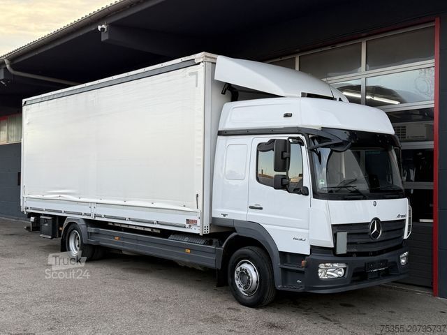 Tentinė platforma sunkvežimis MERCEDES-BENZ Atego 1530 Klima Motorbremse Tempomat 7,35m +LBW