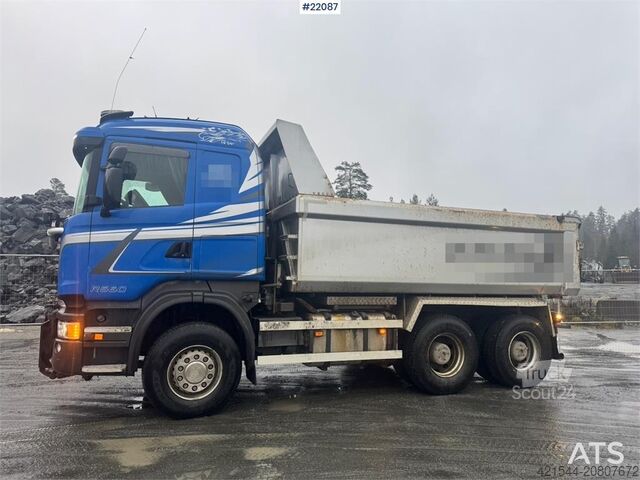 Sklápač Scania R560 6x4 tipper truck, snow plough equipped, with