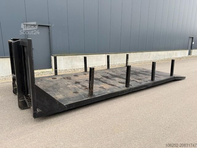 Roller container CONTAINER PLATTE CONTAINER / FLATBED CONTAINER 6m x 2m50 ...
