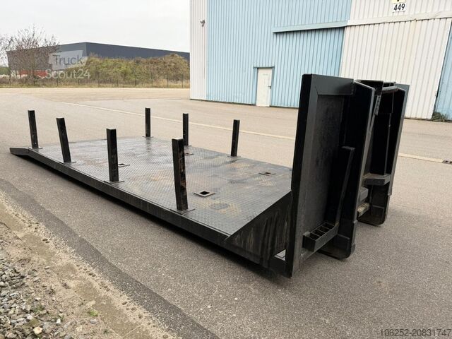 Roller container CONTAINER PLATTE CONTAINER / FLATBED CONTAINER 6m x 2m50 ...