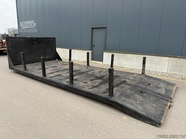 Roller container CONTAINER PLATTE CONTAINER / FLATBED CONTAINER 6m x 2m50 ...