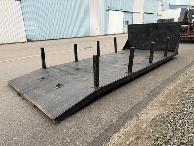 Roller container CONTAINER PLATTE CONTAINER / FLATBED CONTAINER 6m x 2m50 ...