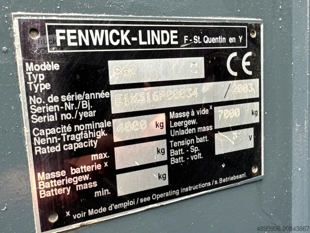 Yan yükleyici forklift Linde S40 // Perfect condition // Low mast