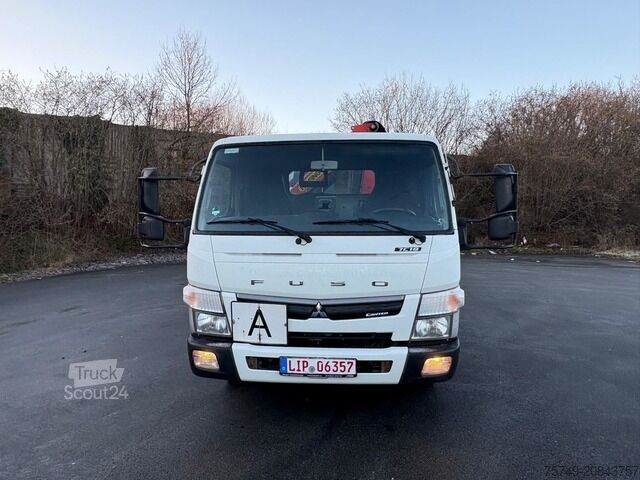 Telehoist load lugger van Fuso FUSO 7C18 City Abrollkipper + Ladekran Palfinger