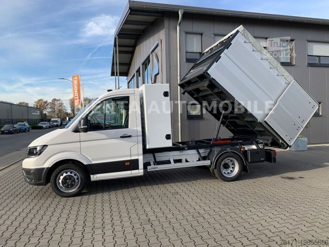 Üç yönlü damperli kamyonet VOLKSWAGEN Crafter 50 3-S-KIPPER GESCHLOSSEN LAUB KISTE AHK