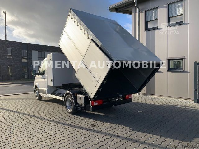 Üç yönlü damperli kamyonet VOLKSWAGEN Crafter 50 3-S-KIPPER GESCHLOSSEN LAUB KISTE AHK