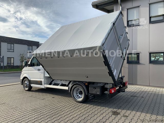 Üç yönlü damperli kamyonet VOLKSWAGEN Crafter 50 3-S-KIPPER GESCHLOSSEN LAUB KISTE AHK