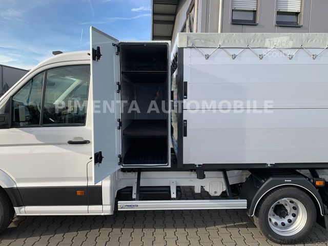 Üç yönlü damperli kamyonet VOLKSWAGEN Crafter 50 3-S-KIPPER GESCHLOSSEN LAUB KISTE AHK