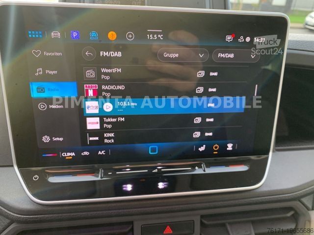 Benne tri-benne VOLKSWAGEN Crafter 50 3-S-KIPPER GESCHLOSSEN LAUB KISTE AHK