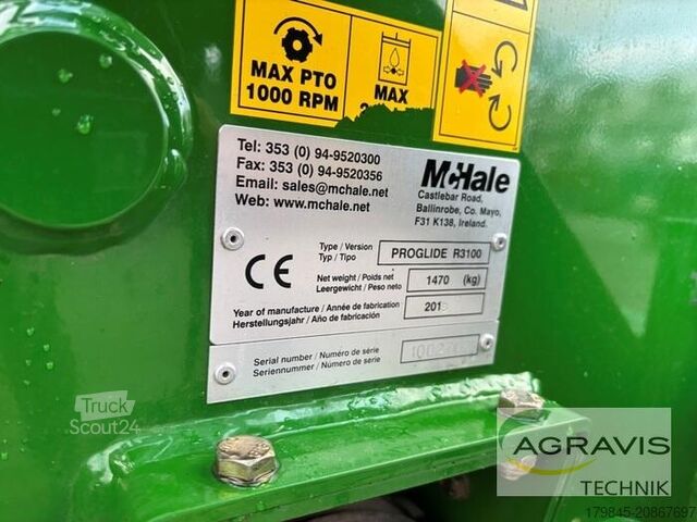 Slåmaskine McHale PRO GLIDE R3100