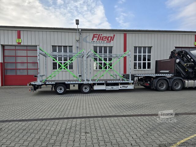 Open oplegger FLIEGL 2-Achs Mega Plateau Jumbo SZS 290