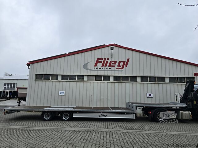 Open oplegger FLIEGL 2-Achs Mega Plateau Jumbo SZS 290