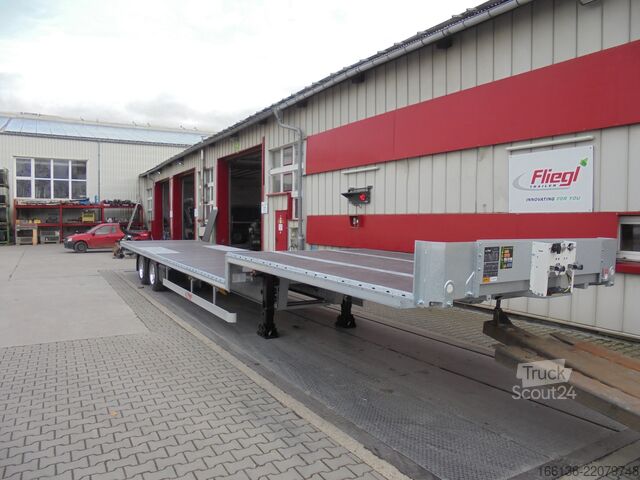 Open oplegger FLIEGL 2-Achs Mega Plateau Jumbo SZS 290