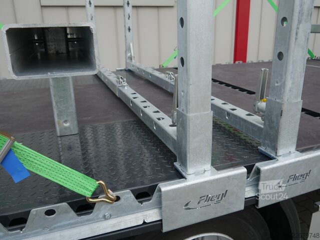 Open oplegger FLIEGL 2-Achs Mega Plateau Jumbo SZS 290