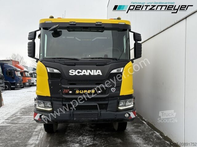 Camión volquete trilateral Scania G-Klasse XT 500 Meiller 8x4, Bordmatik, EU 6