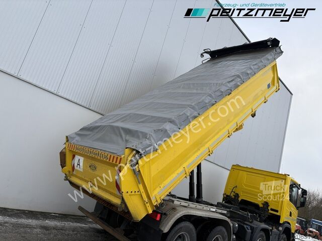 Camión volquete trilateral Scania G-Klasse XT 500 Meiller 8x4, Bordmatik, EU 6