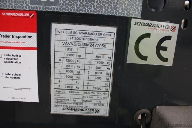 Semirimorchio ribaltabile SCHWARZMÜLLER Kippmulde 28 m³ - deck - LIFT Nr.: 058