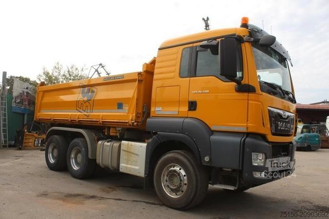 Camion basculante trilateral MAN TGS 26.500 6x4 BB BORDMATIK INTARDER Nr.: 302