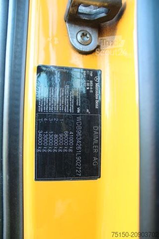 Zware vrachtwagen MERCEDES-BENZ 4163 8x4 BL 180 to PUSH Getriebe Problem Nr: 727