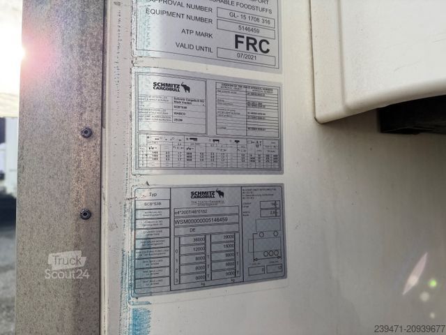 شبه مقطورة مبردة SCHMITZ CARGOBULL SKO 24/L - 13.4 Carrier Vector 1350 Lift