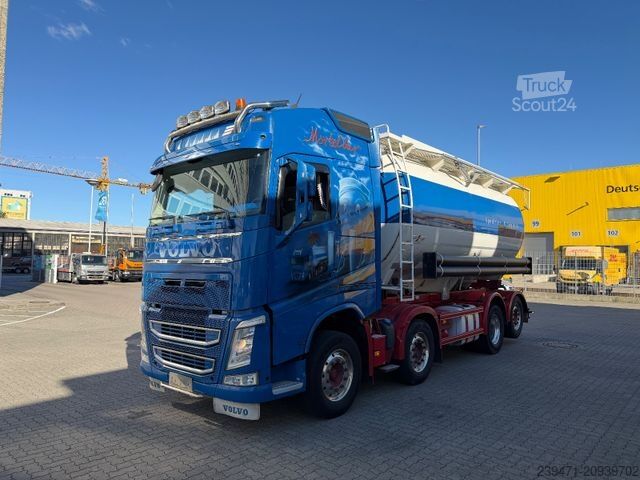 Vakuuminė cisterna sunkvežimis VOLVO FH 420 8x2 Silo Spitzer 2Kammer