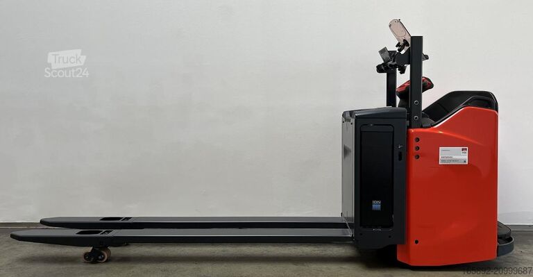 Elektrische meelooppallettruck met sta-platform Linde T 20 SP ION 1156-00