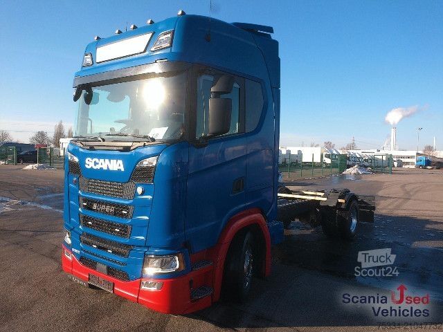 Châssis de camion Scania S 500 B4x2NB Vollluftfederung, Ledersitze, Alcoa A