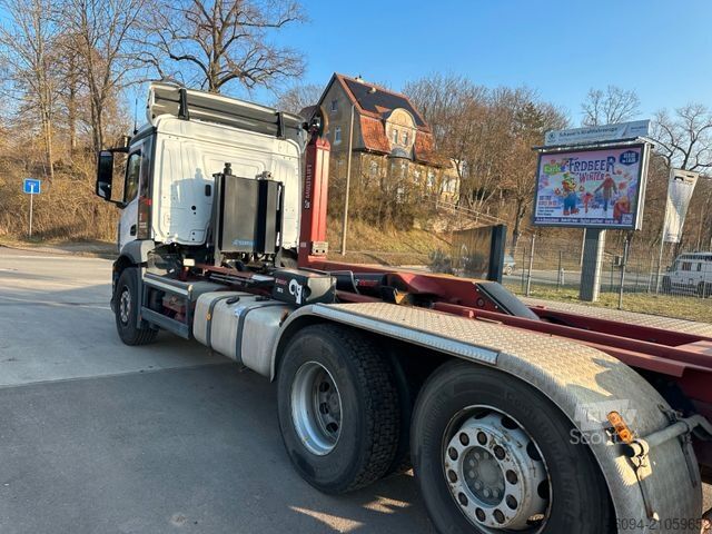 Tovornjak s kavljem za kontejnerje MERCEDES-BENZ Antos 2643 6x2 Abrollkipper AHK
