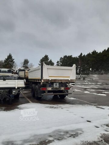 Özel amaçlı kamyon Iveco Magirus + Anhänger + Schiebenschild + Salzstreuer