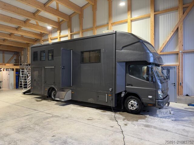 Livestock transporter, horse transporter Mercedes-Benz Fuso Pferdetransporter POP-Out 3 Stellplätze