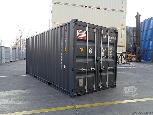  20FT Seecontainer RAL7016 Anthrazitgrau neuwertig