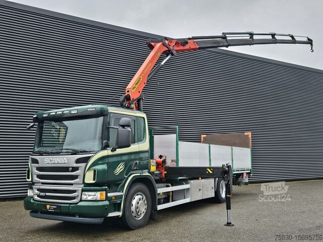 Platforma de încărcare Scania P320 4x2 / PALFINGER PK 14002 CRANE / KRAN