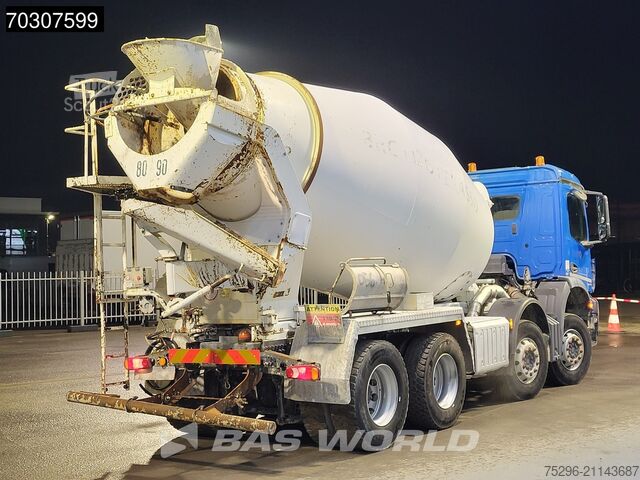 Mixer Mercedes Arocs 3240 8X4 9m3 Stetter Mixer Full Steel Euro 6