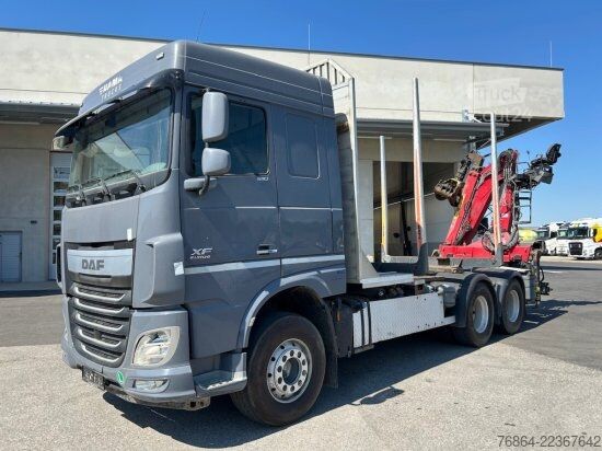 Камион за дърва DAF XF 510 MIT PENZ LADEKRAN 6X4,  12Z9.50 INKL. HOLZGREIFER