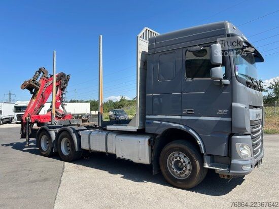 Камион за дърва DAF XF 510 MIT PENZ LADEKRAN 6X4,  12Z9.50 INKL. HOLZGREIFER
