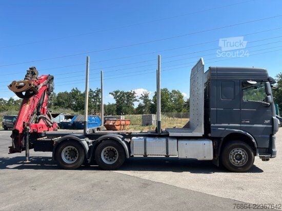 Камион за дърва DAF XF 510 MIT PENZ LADEKRAN 6X4,  12Z9.50 INKL. HOLZGREIFER