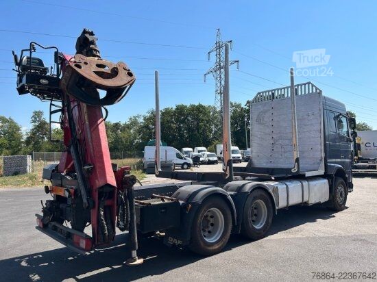 Камион за дърва DAF XF 510 MIT PENZ LADEKRAN 6X4,  12Z9.50 INKL. HOLZGREIFER