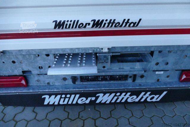 Dieplader oplegger MÜLLER-MITTELTAL 11,9 to. Tandemtiefl. / Einschubrampen verzinkt
