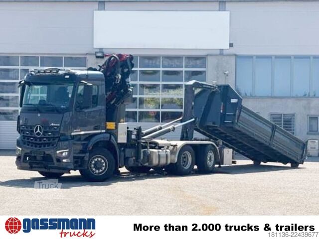 Abrollkipper Mercedes-Benz Arocs 2553 L 6x4/4 HAD, Lenk-/Liftachse, Palfinger