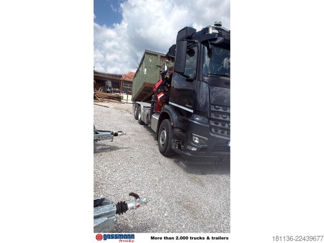 Abrollkipper Mercedes-Benz Arocs 2553 L 6x4/4 HAD, Lenk-/Liftachse, Palfinger