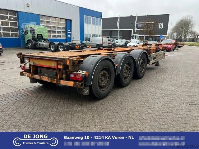 Container transport Van Hool 3B0071 / Mercedes-Benz + Disc / 1x Extendable /...
