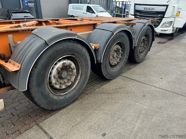 Container transport Van Hool 3B0071 / Mercedes-Benz + Disc / 1x Extendable /...