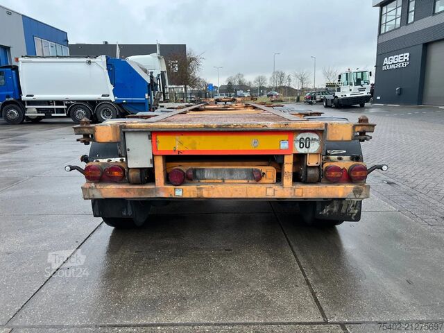 Container transport Van Hool 3B0071 / BPW + Drum / 1x Extendable / Lift Axle