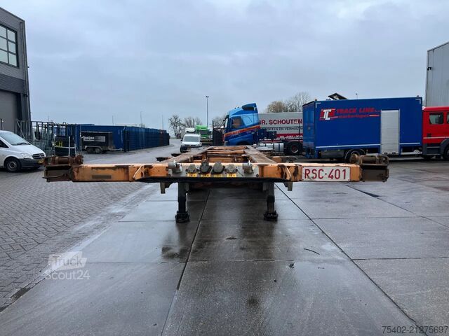 Container transport Van Hool 3B0071 / BPW + Drum / 1x Extendable / Lift Axle