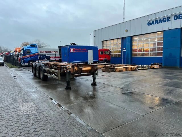 Container transport Van Hool 3B0071 / BPW + Drum / 1x Extendable / Lift Axle