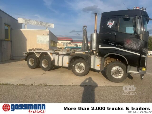 Kanca kasalı yük kamyonu (roll-off) Volvo FH 500 8x4, Meiller Abroller, Liftachse