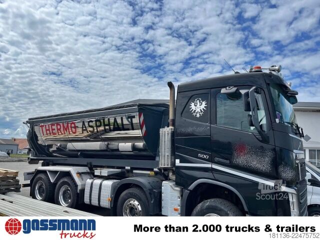 Kanca kasalı yük kamyonu (roll-off) Volvo FH 500 8x4, Meiller Abroller, Liftachse