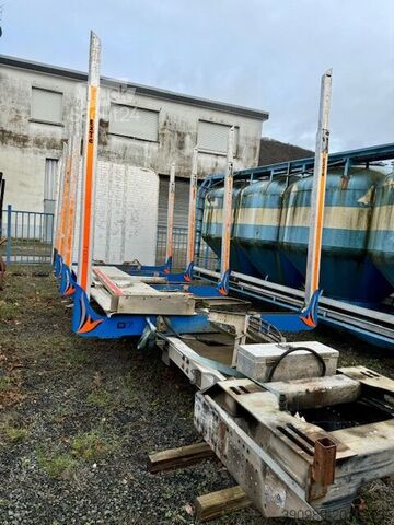 Alucar Holzaufbau mit Exterungen timber truck body Alucar Holzaufbau mit Exterungen